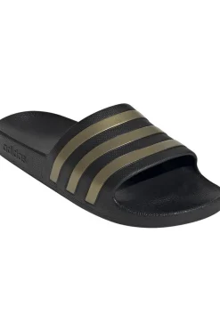 Clearance adidas Adilette Aqua Core Black/Gold Met./Core Black