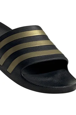 Clearance adidas Adilette Aqua Core Black/Gold Met./Core Black