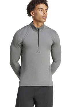 Clearance adidas Fleece Wo Quarter Zip Black Melange