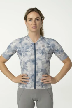 Discount Agu T-Shirt High Summer Jersey Performance Women Steel_Blue