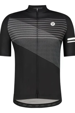 Fashion Agu T-Shirt Jersey Short Sleeve Striped Black