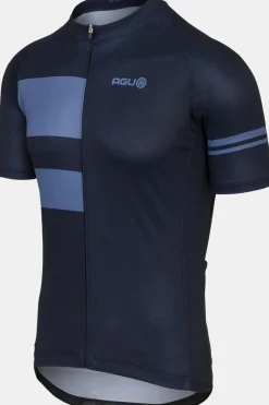 Discount Agu T-Shirt Stripes Jersey Ss Essential Men dark blue