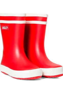 New Aigle Regenlaarzen Baby Flac 2 red/white