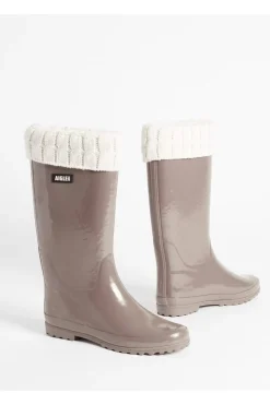 Best Aigle Regenlaarzen Eliosa Winter Taupe