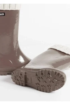 Best Aigle Regenlaarzen Eliosa Winter Taupe