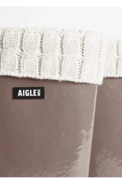 Best Aigle Regenlaarzen Eliosa Winter Taupe
