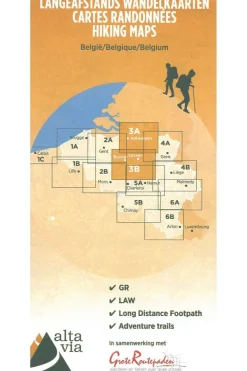 New ALTA VIA GR Antwerpen, Brussel & VL+W Brabant wandelkaart 2021