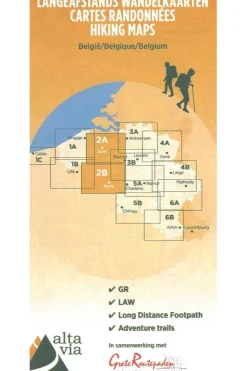 GR Oost-Vlaanderen & Henegouwen wandelkaart-ALTA VIA Discount