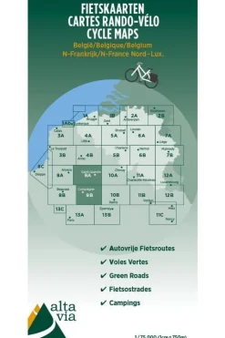 Noord-Frankrijk Compiègne  fietskaart-ALTA VIA Hot
