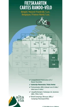 Noord-Frankrijk Reims  fietskaart-ALTA VIA Discount