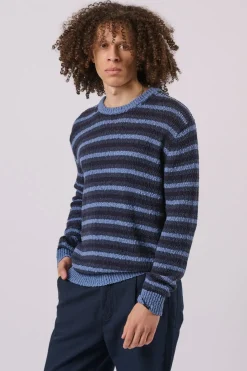 Online Antwrp Trui Striped Blue Horizon