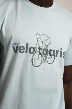 T-Shirt Velo Tourist Front Print-Antwrp Sale