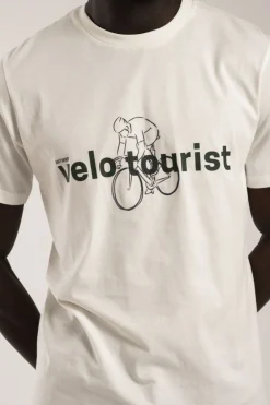 T-Shirt Velo Tourist Front Print-Antwrp Best