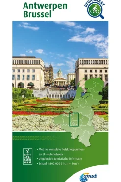 Antwerpen, Brussel Knooppuntenkaart 25 BE-ANWB New