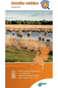 Drenthe Midden 14 fietskaart r/v-ANWB New