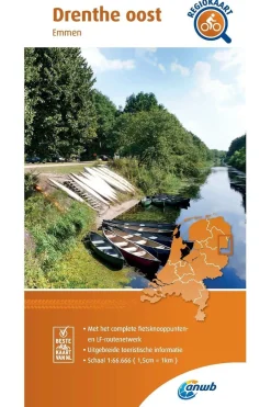 Clearance ANWB Drenthe Oost 15 fietskaart r/v 2020