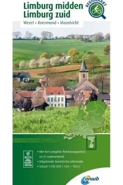 Outlet ANWB Limburg Midden - Limburg Zuid Knooppuntenkaart 23 NL 2021