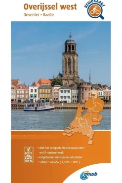 Clearance ANWB Overijssel West 20 fietskaart r/v 2020