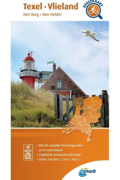 Outlet ANWB Texel, Vlieland 5 fietskaart r/v 2020