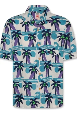Fashion AO76 Hemd Hawaiian Safari Spring Bud