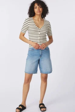 Discount AWARE Short Sage Hr Bermudas Ecru/Black