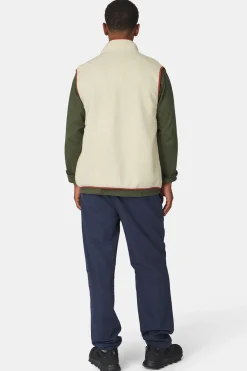 Sale Ayacucho Bodywarmer Fitzroy Sherpa Vest M Ecru/Russet