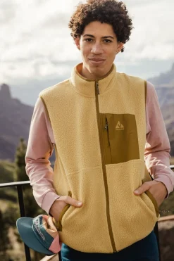 Online Ayacucho Bodywarmer Fitzroy Sherpa Vest M Fall Leaf