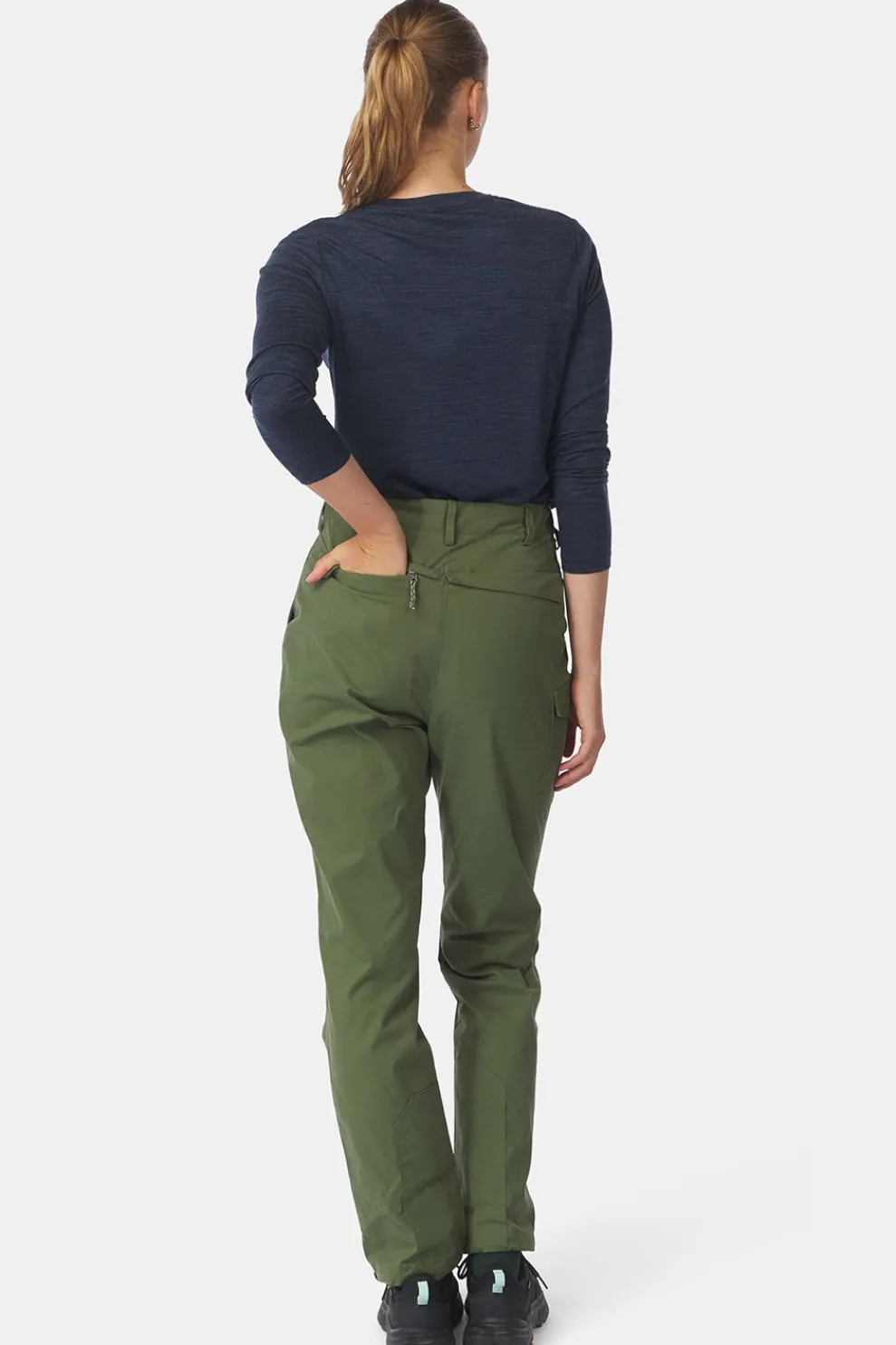 Fashion Ayacucho Broek Bergen Waxed Trousers W Olivine
