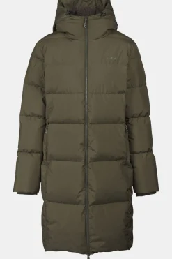 Best Ayacucho Donsjas Aarhus Recycled Long Down Coat W Dark Moss