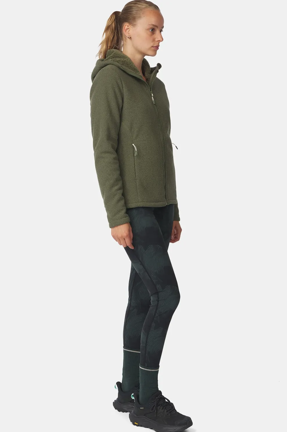 Sale Ayacucho Fleece Austin Heavyweight Hoodie W Olivine