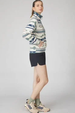 Best Ayacucho Fleece Barrosa Printed Half Zip W Ecru Combo