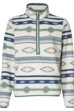Best Ayacucho Fleece Barrosa Printed Half Zip W Ecru Combo