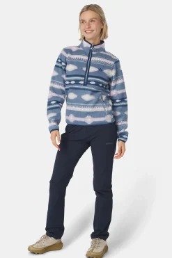Best Ayacucho Fleece Barrosa Printed Half Zip W Coronet Blue Combo