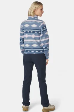 Best Ayacucho Fleece Barrosa Printed Half Zip W Coronet Blue Combo