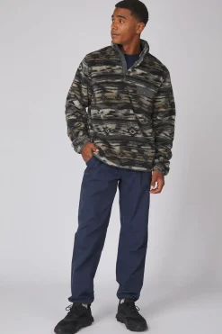 Discount Ayacucho Fleece Chalten Printed Snap Button M Anthracite