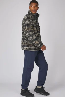 Discount Ayacucho Fleece Chalten Printed Snap Button M Anthracite