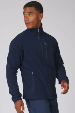 Best Ayacucho Fleece Divis Structured Fleece Jacket Navy