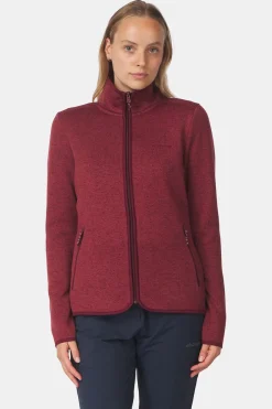 Fashion Ayacucho Fleece Drasland II Jacket W Tawny Port Melange