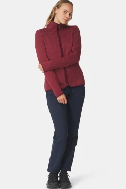 Fashion Ayacucho Fleece Drasland II Jacket W Tawny Port Melange