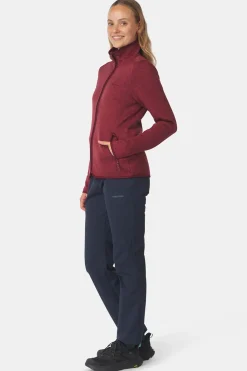 Fashion Ayacucho Fleece Drasland II Jacket W Tawny Port Melange