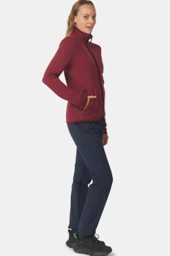 Fashion Ayacucho Fleece Drasland II Jacket W Tawny Port Melange