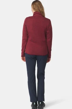 Fashion Ayacucho Fleece Drasland II Jacket W Tawny Port Melange
