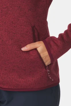 Fashion Ayacucho Fleece Drasland II Jacket W Tawny Port Melange