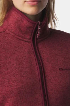 Fashion Ayacucho Fleece Drasland II Jacket W Tawny Port Melange