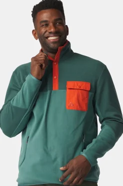 Best Ayacucho Fleece Fitzroy Snap Pullover M Bistro Green Combo