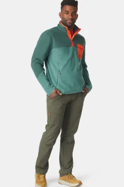 Best Ayacucho Fleece Fitzroy Snap Pullover M Bistro Green Combo