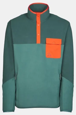 Best Ayacucho Fleece Fitzroy Snap Pullover M Bistro Green Combo