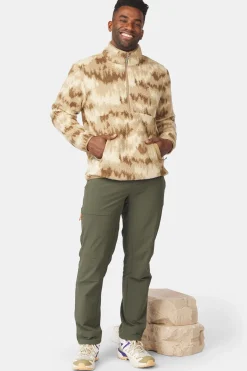 Sale Ayacucho Fleece Flynn Printed 1/2 Zip Fleece M Kelp Print