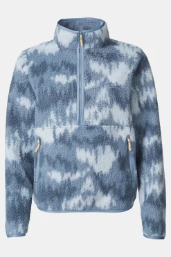 Best Ayacucho Fleece Flynn Printed 1/2 Zip Fleece W Blue Mirage Print