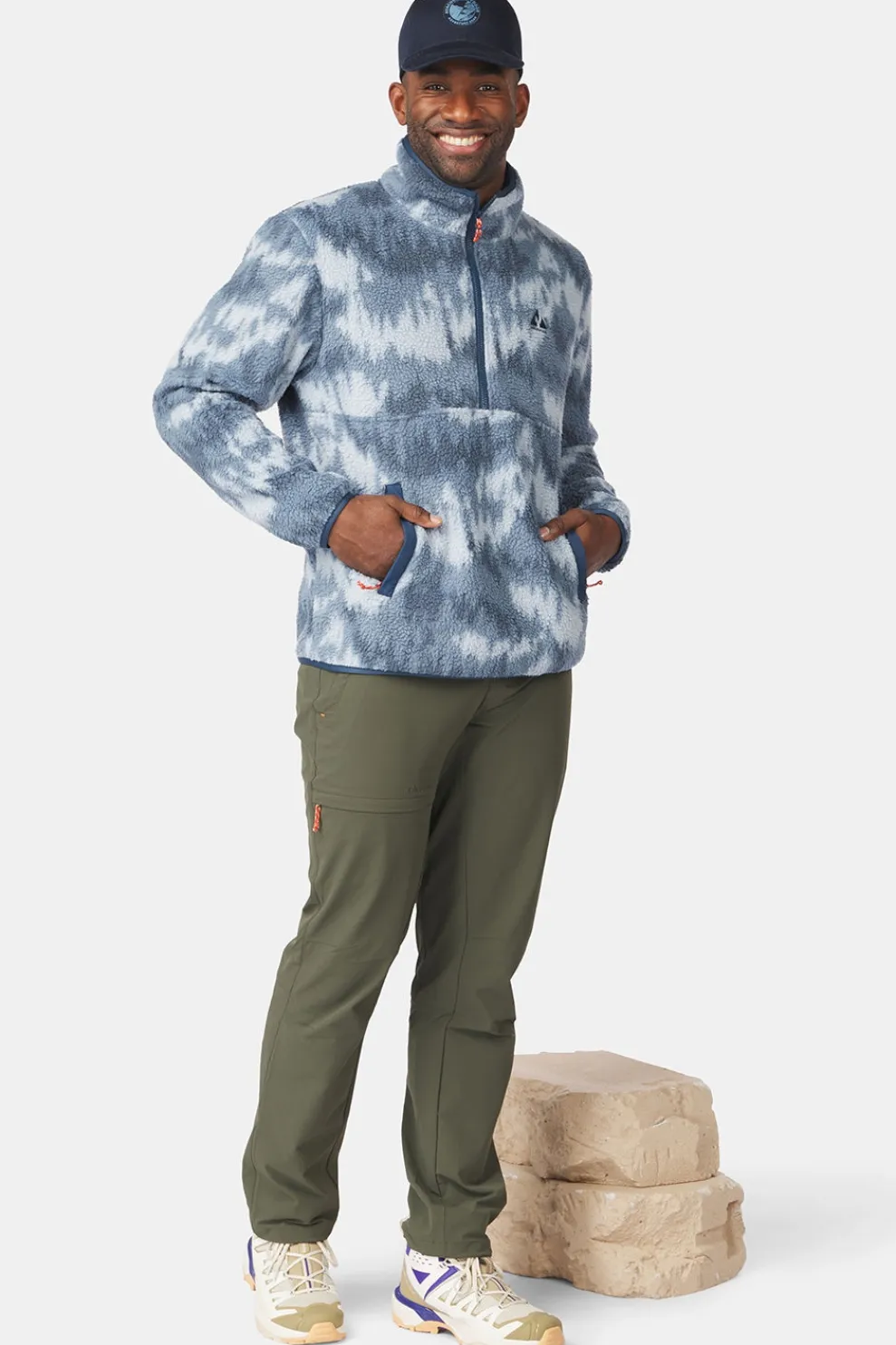 Fleece Flynn Printed 1/2 Zip Fleece M-Ayacucho Outlet